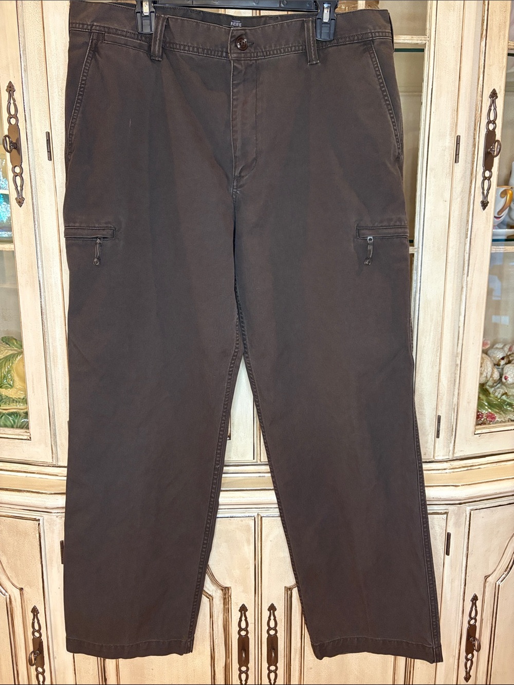 EUC Dockers Dark Brown Cargo Pants 38 x 32